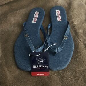 Women True Religion Flip Flops